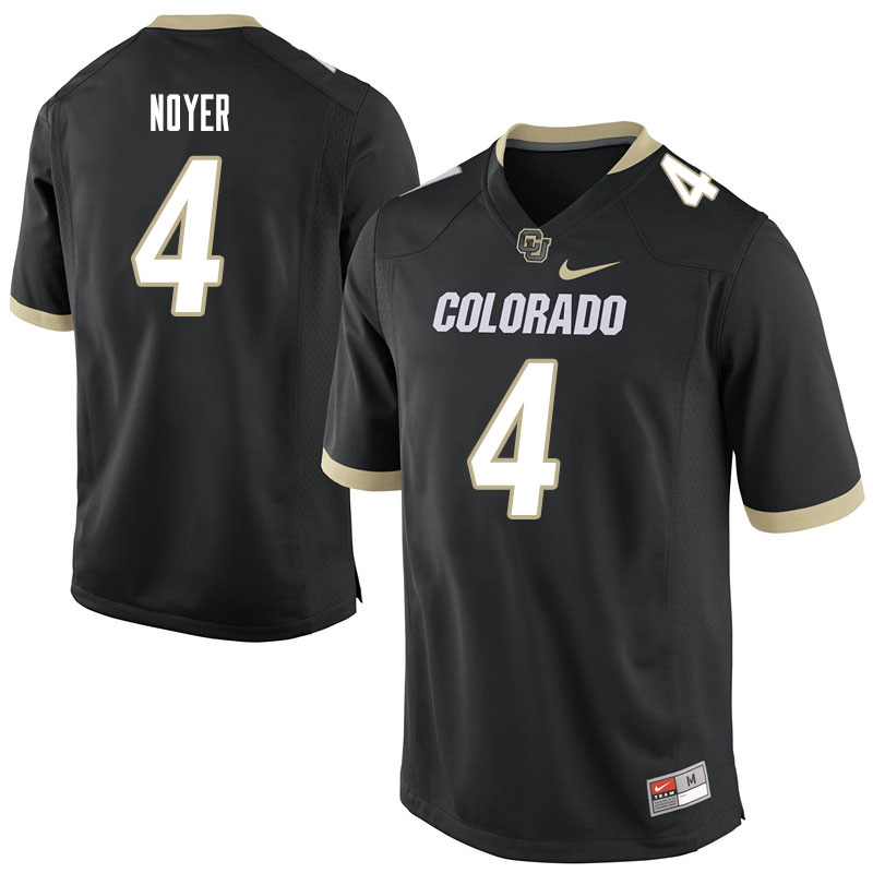 Men #4 Sam Noyer Colorado Buffaloes College Football Jerseys Sale-Black